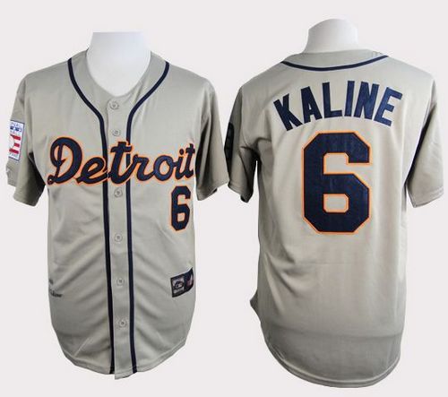 Tigers #6 Al Kaline Grey Cooperstown Throwback Stitched MLB Jersey